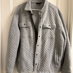 Banana Republic Men's Light Gray Quilted Jacket